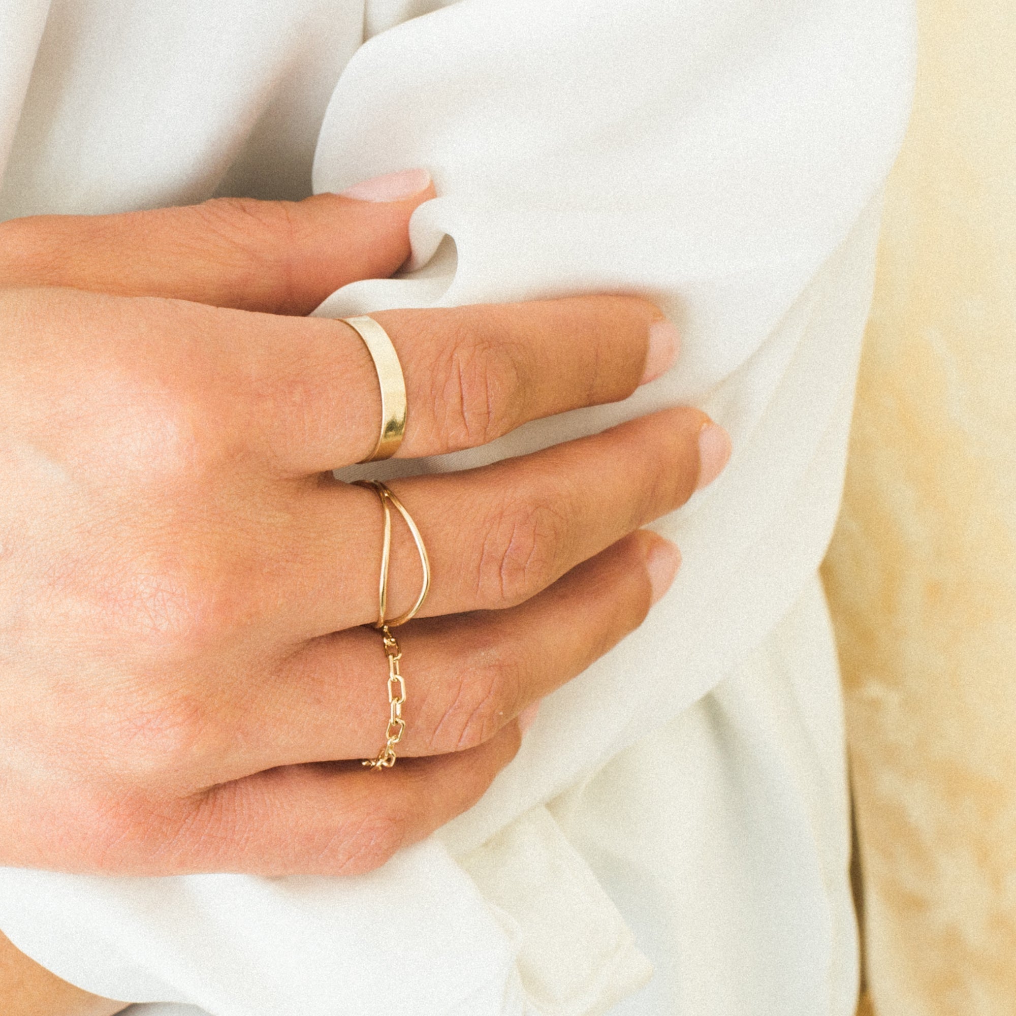 Paperclip Chain Ring