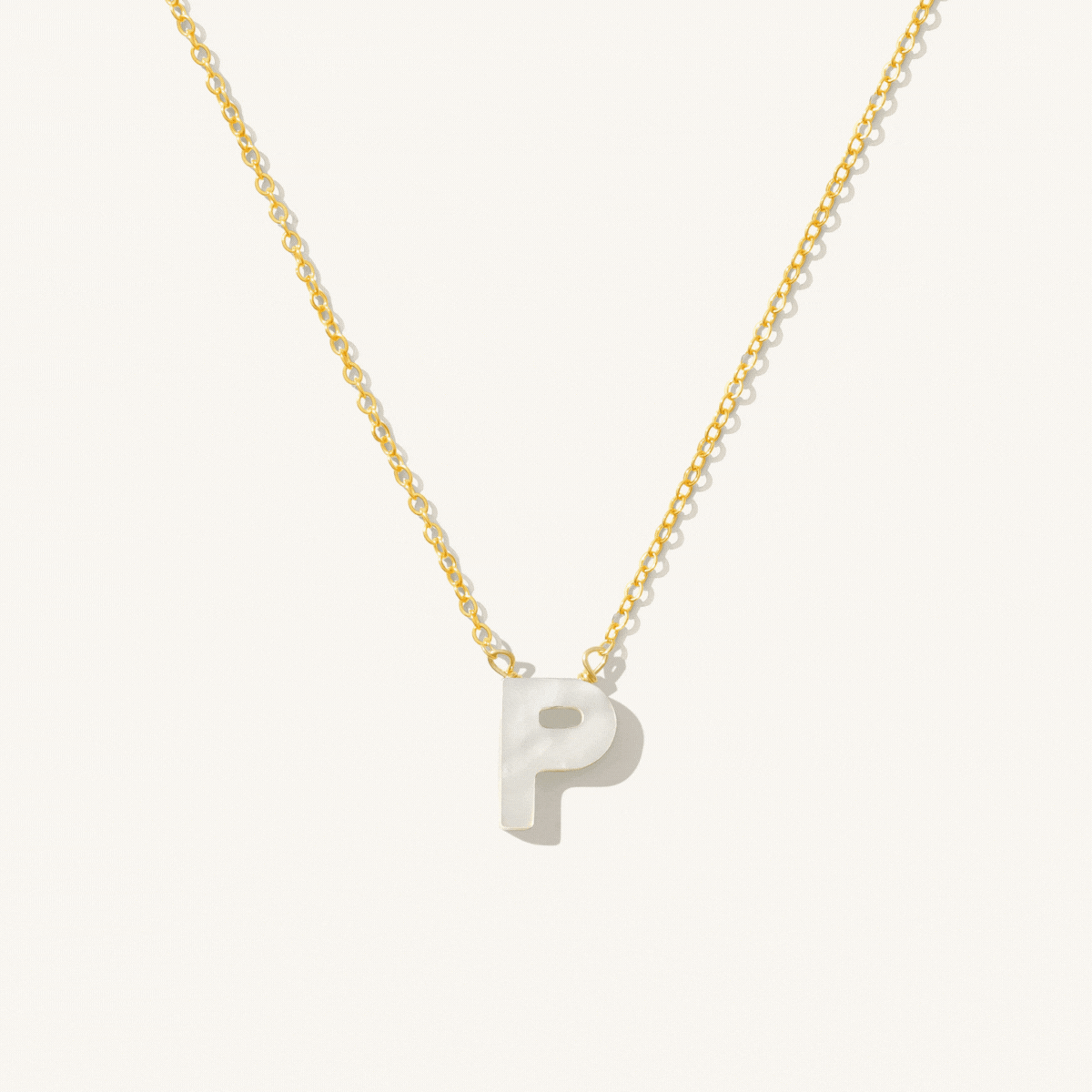 Pearl Initial Necklace