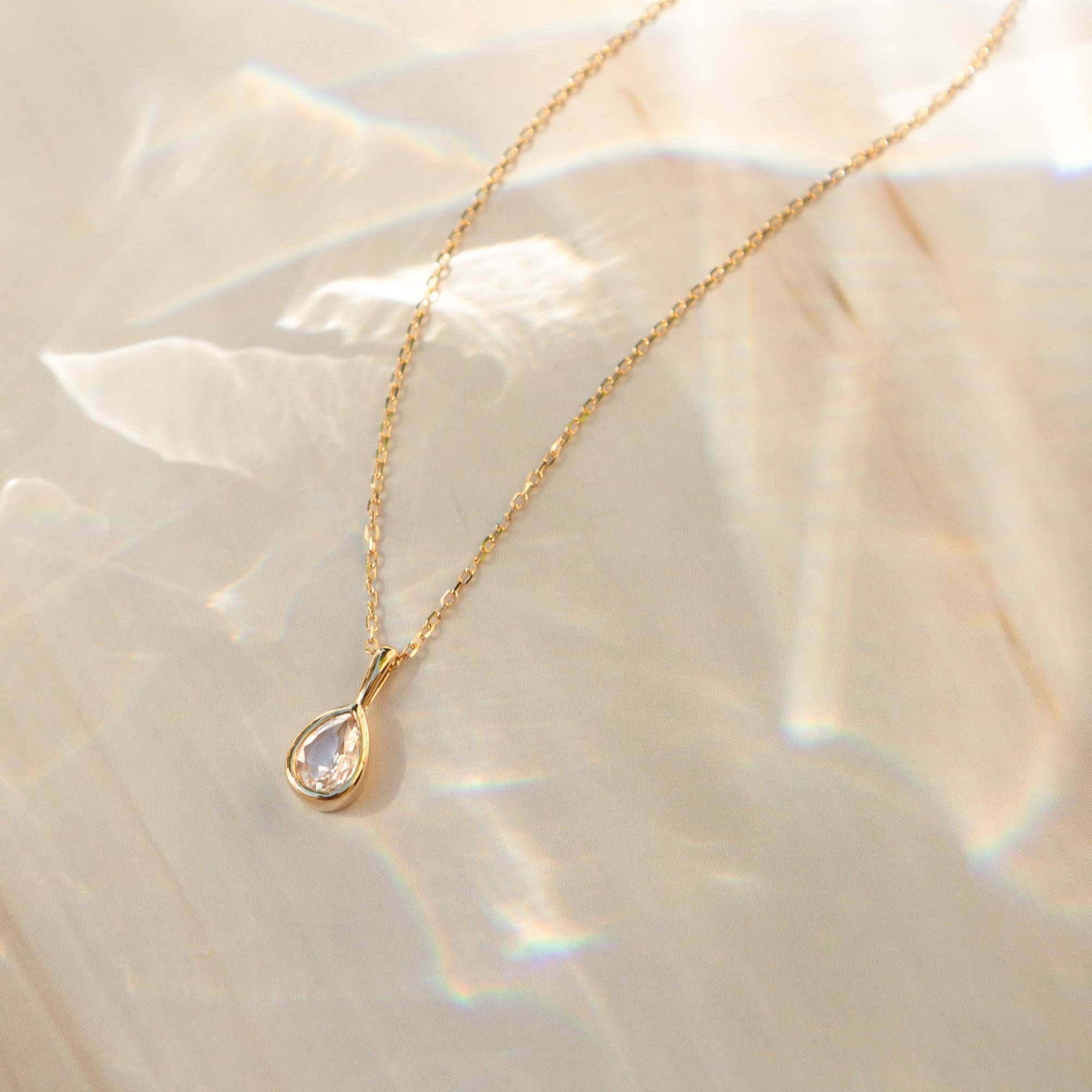 Sapphire Teardrop Necklace