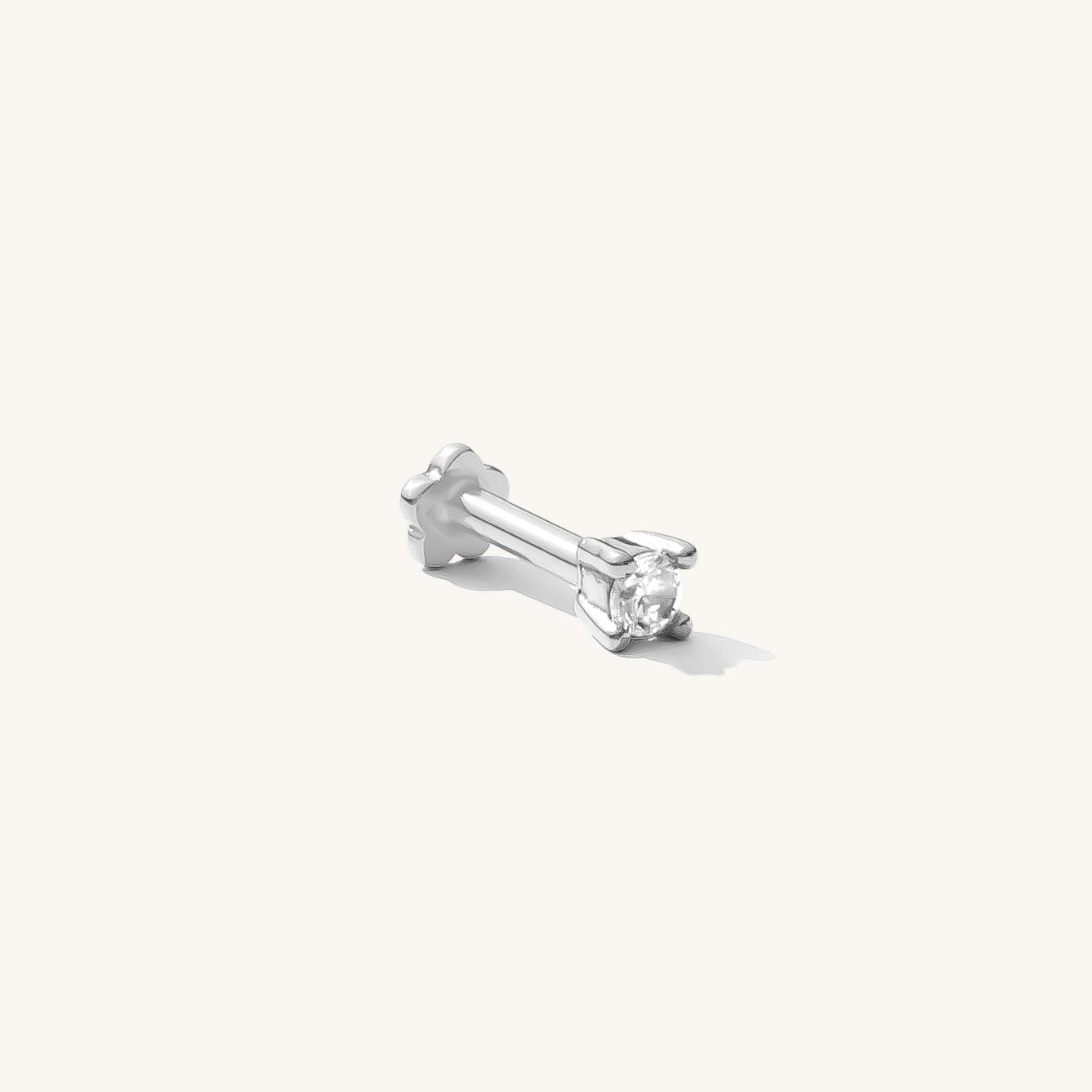Dainty CZ Flat Back Stud Earring