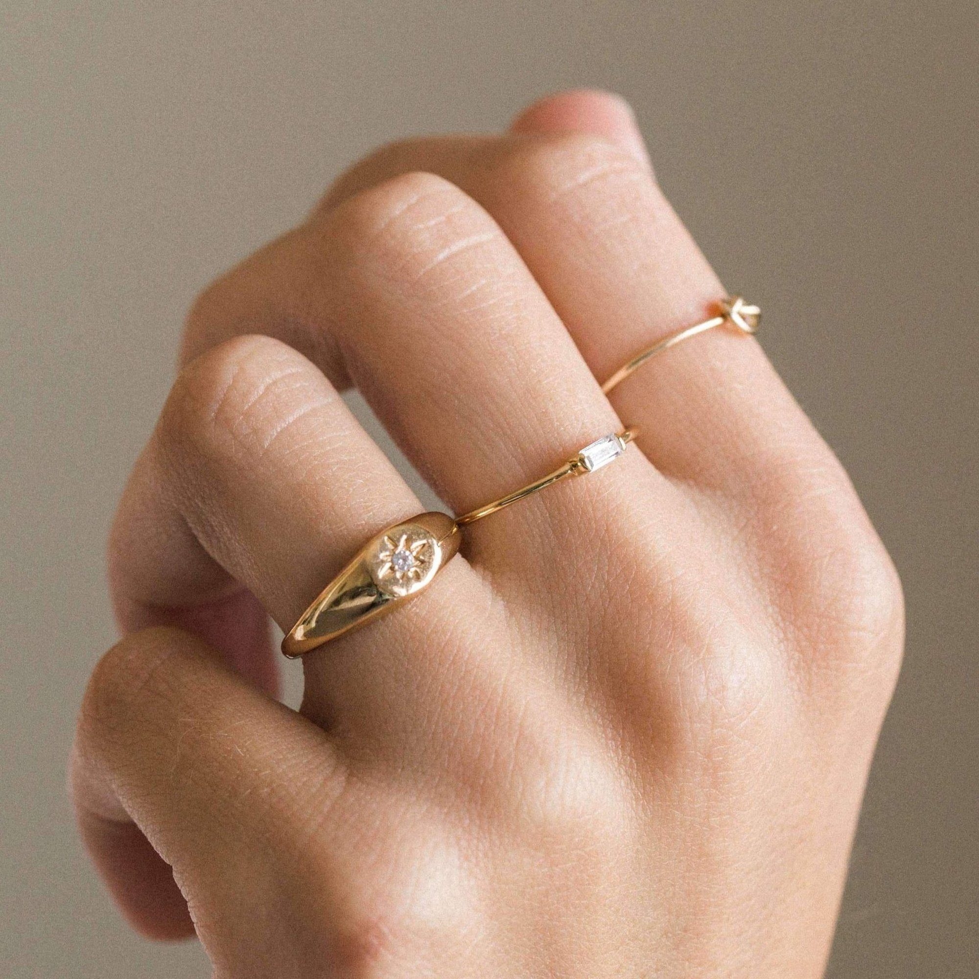 Starburst Signet Ring