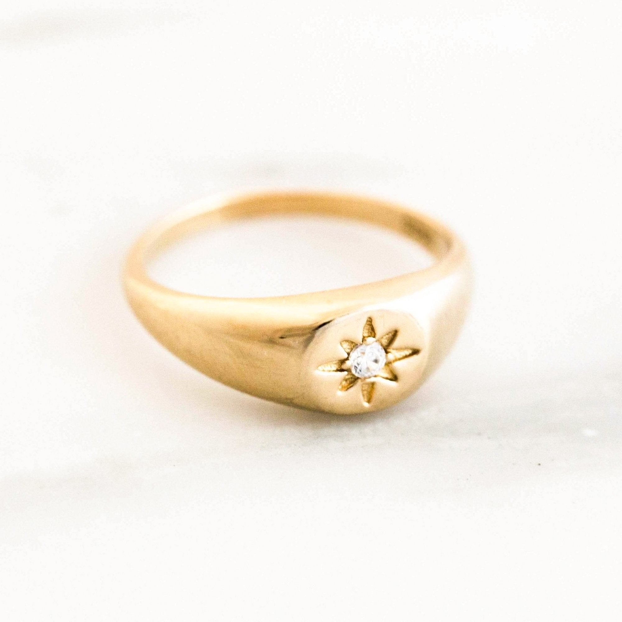 Starburst Signet Ring