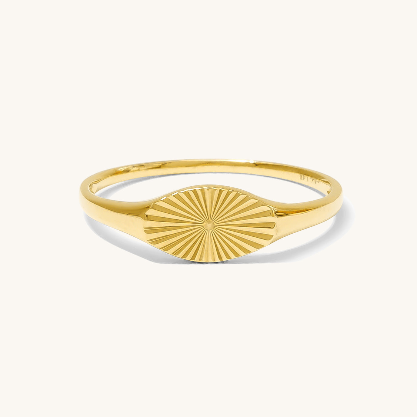 Sunburst Signet Ring