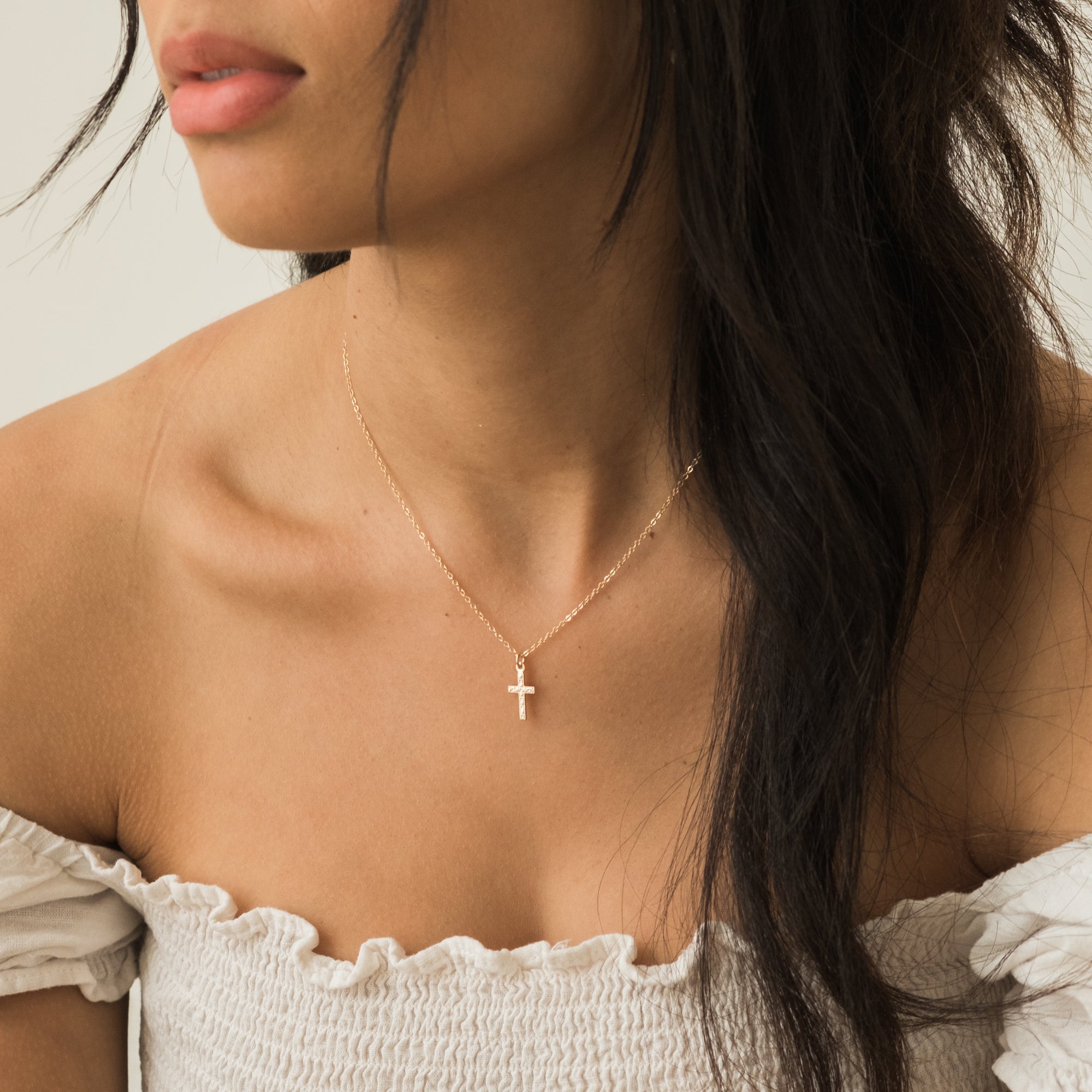 Tiny Cross Necklace