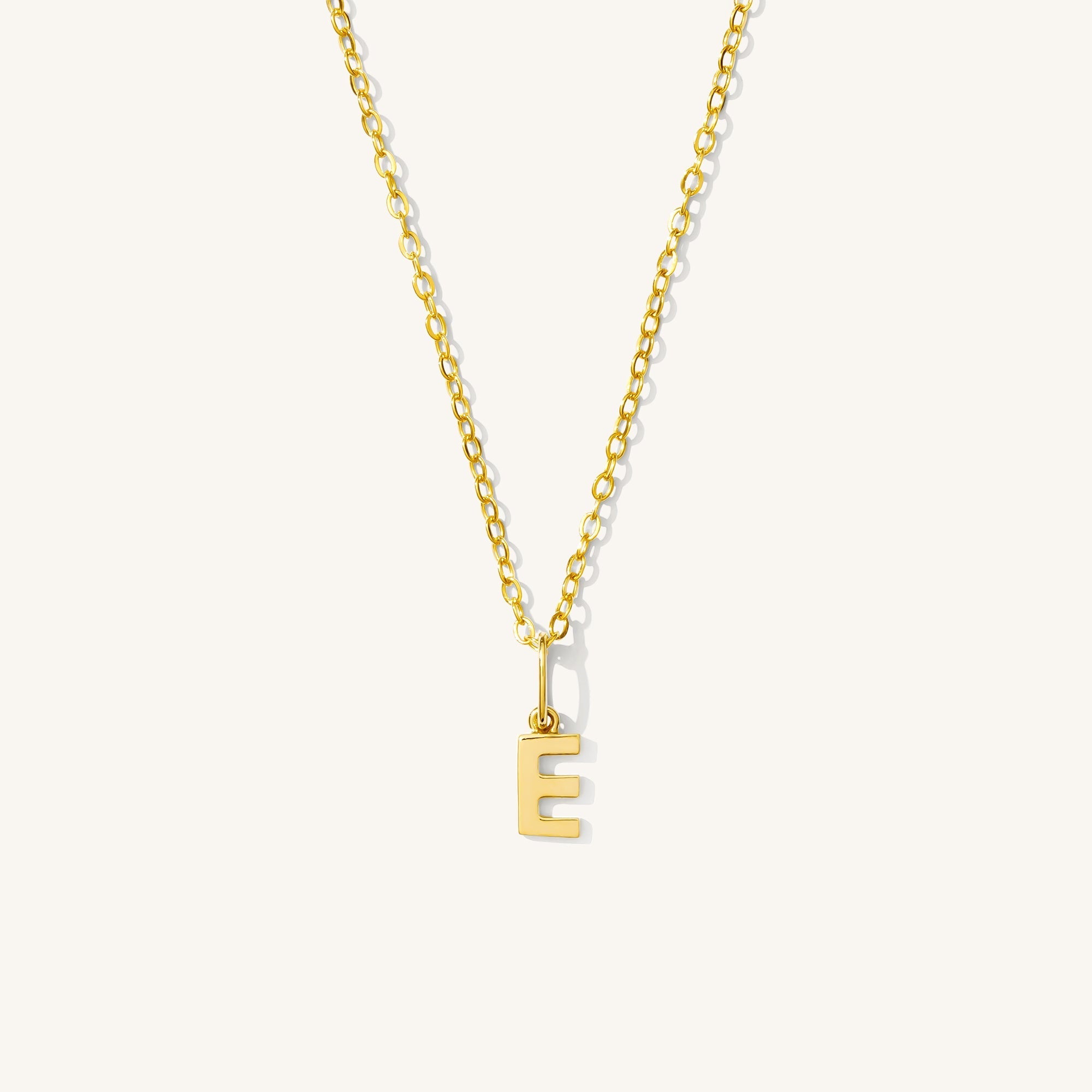 Tiny Hanging Initial Necklace