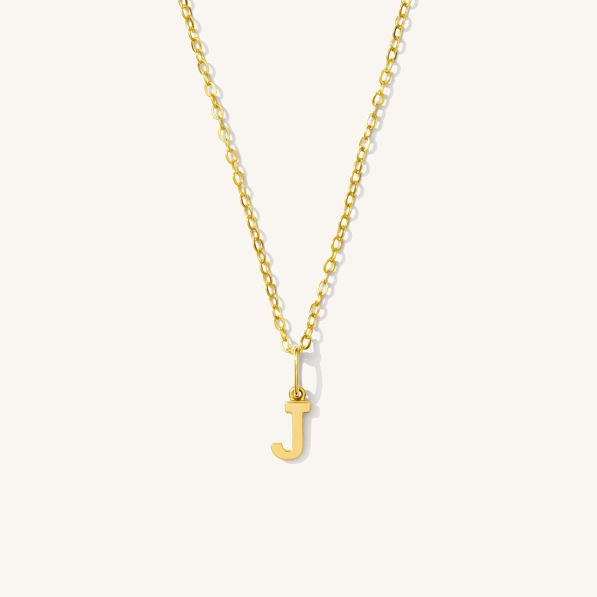 Tiny Hanging Initial Necklace