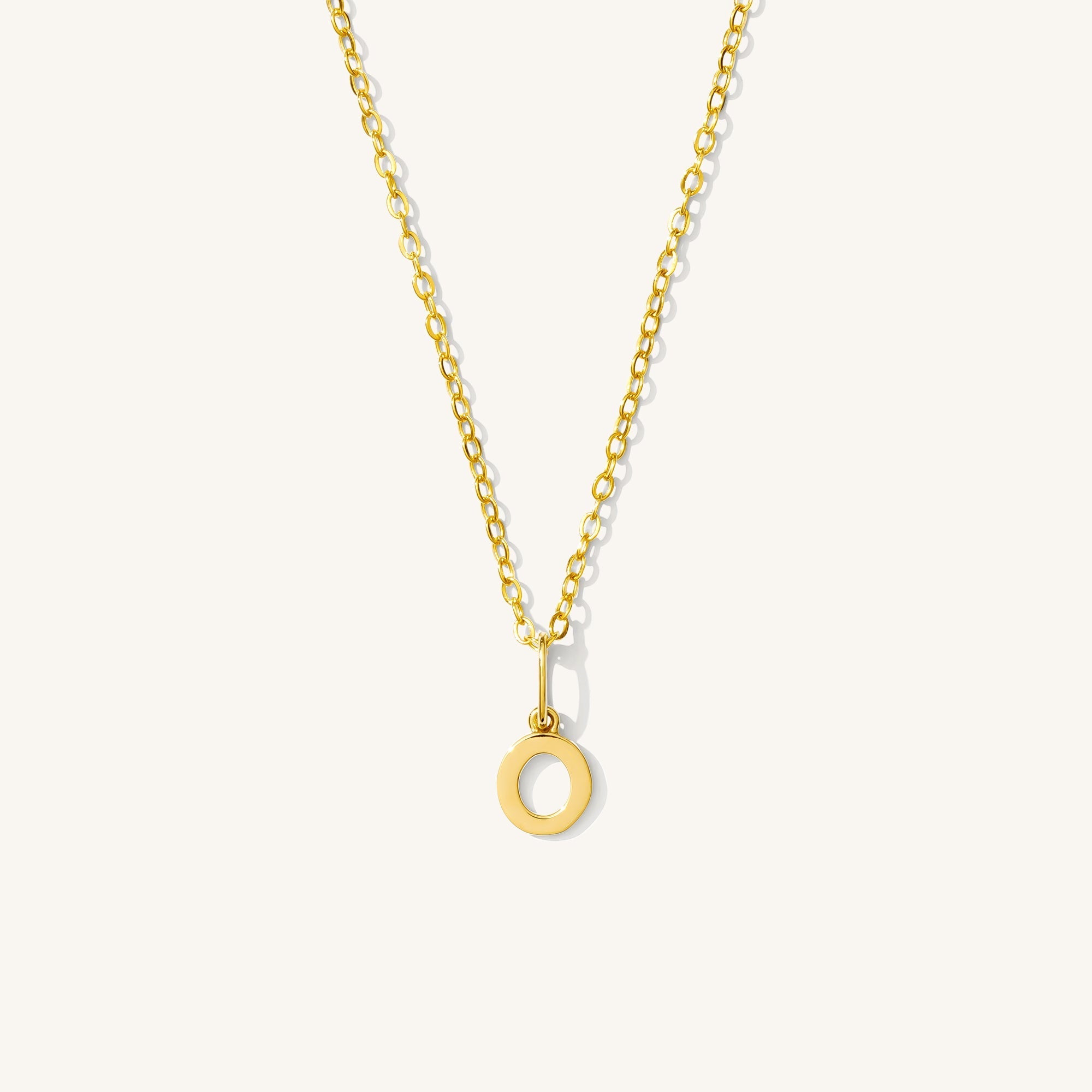 Tiny Hanging Initial Necklace