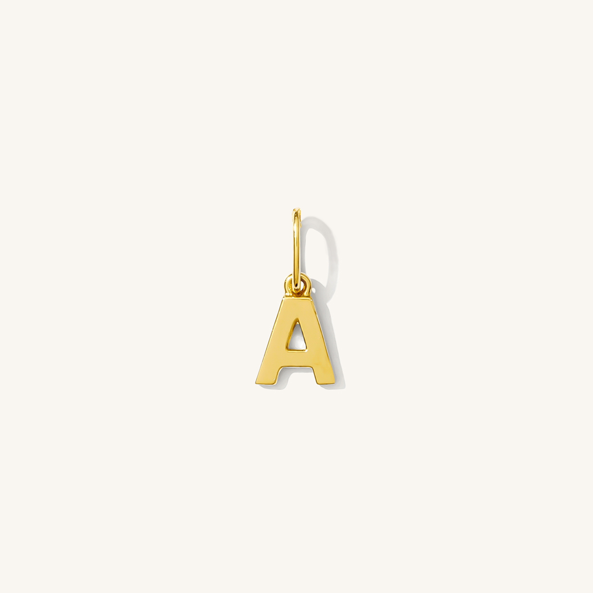 Tiny Hanging Initial Charm
