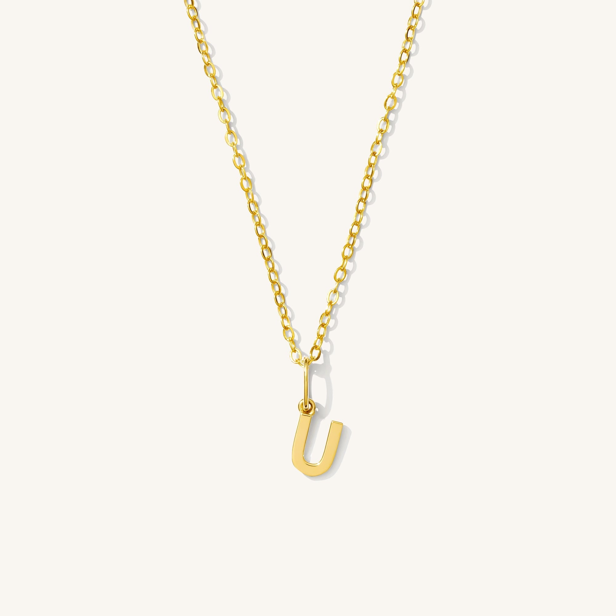 Tiny Hanging Initial Necklace