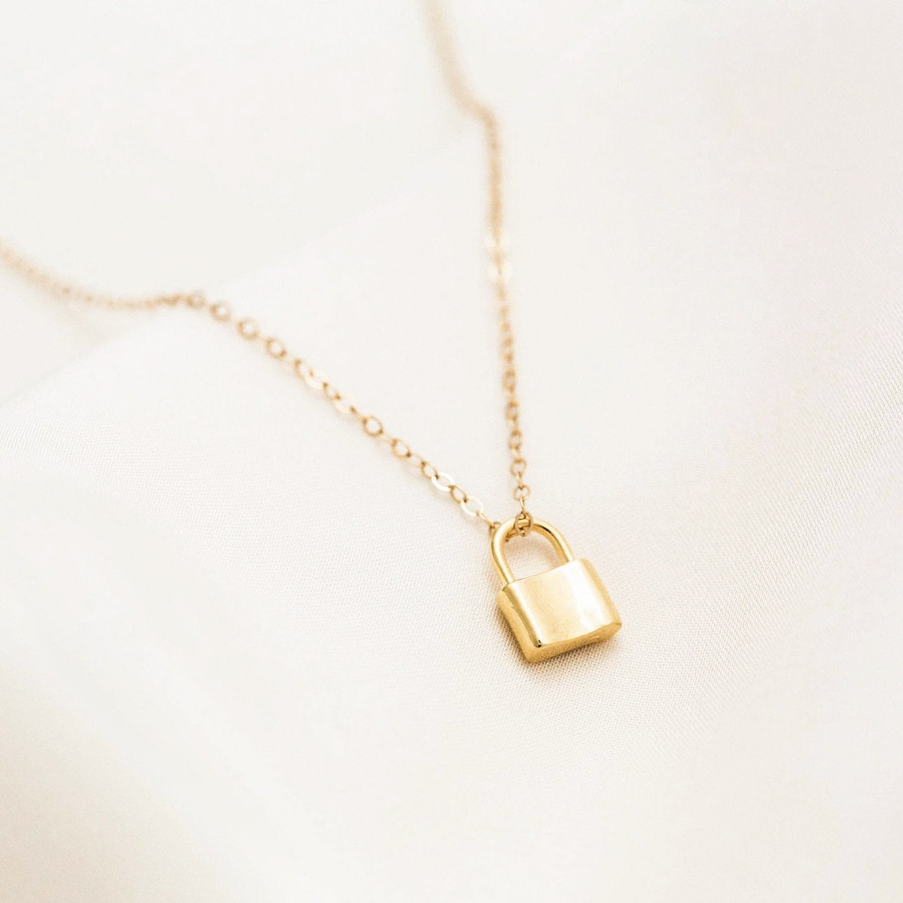 Tiny Lock Necklace