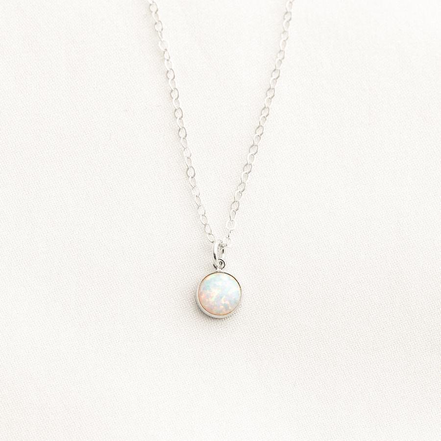 Round Opal Necklace