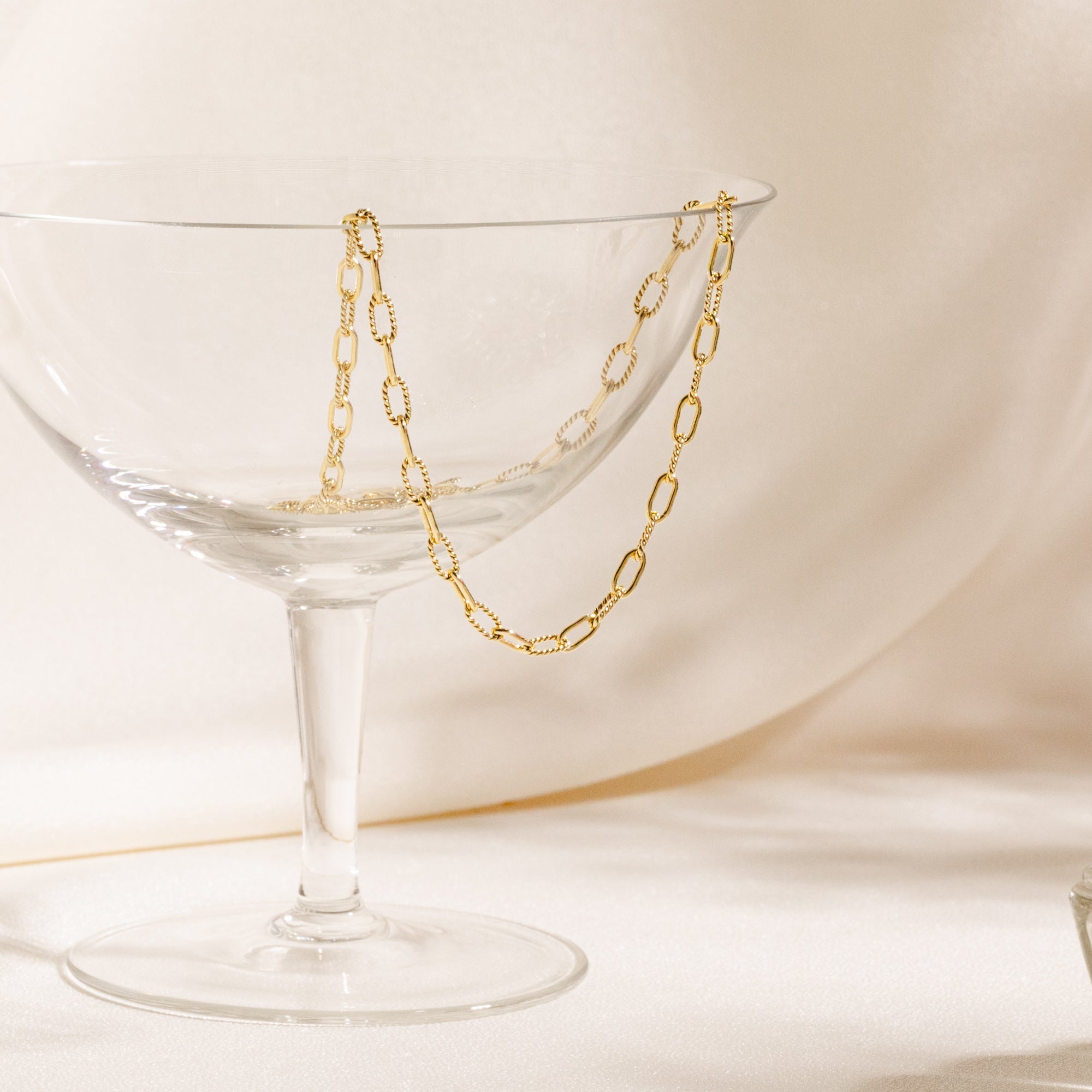 Twisted Paperclip Chain Necklace