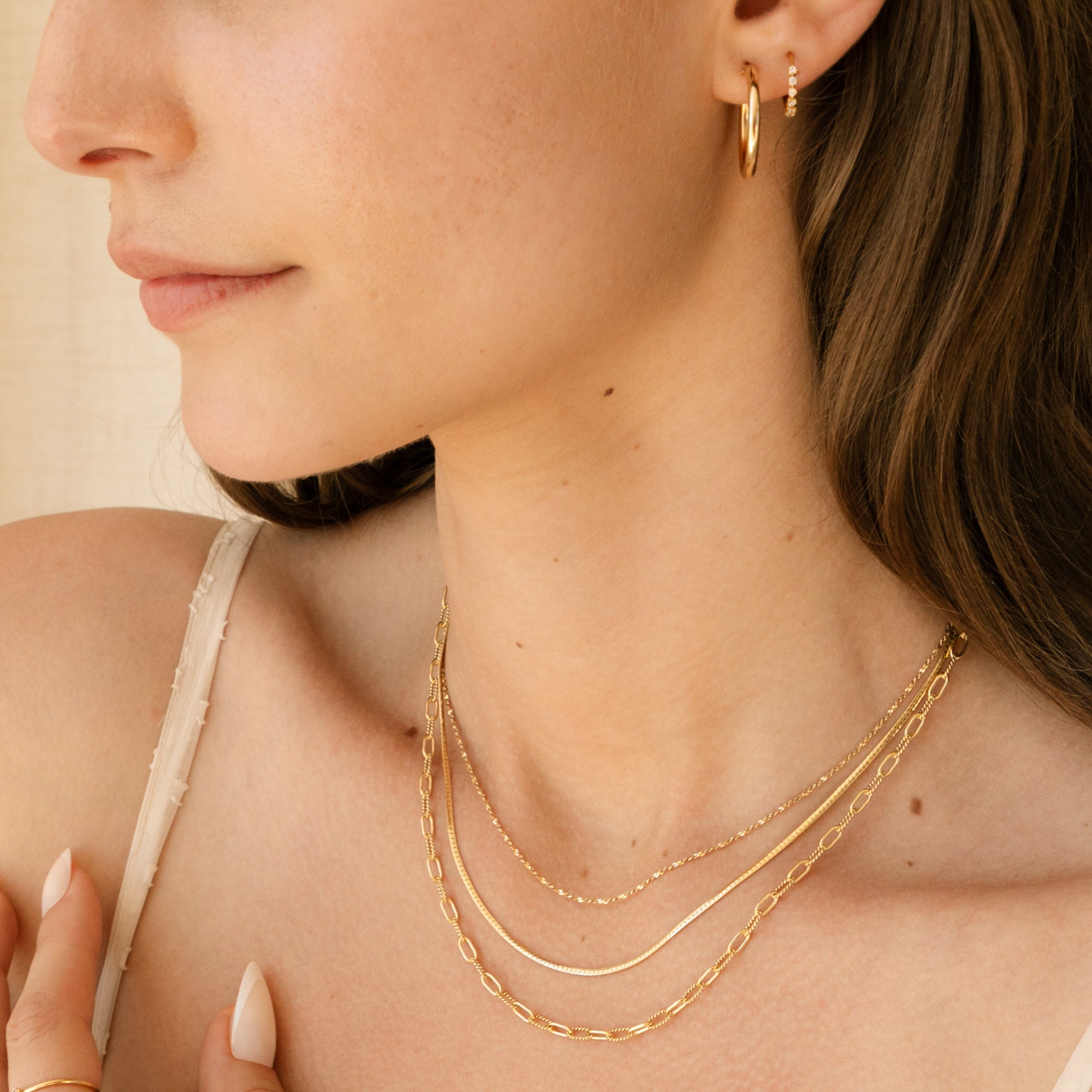 Twisted Paperclip Chain Necklace