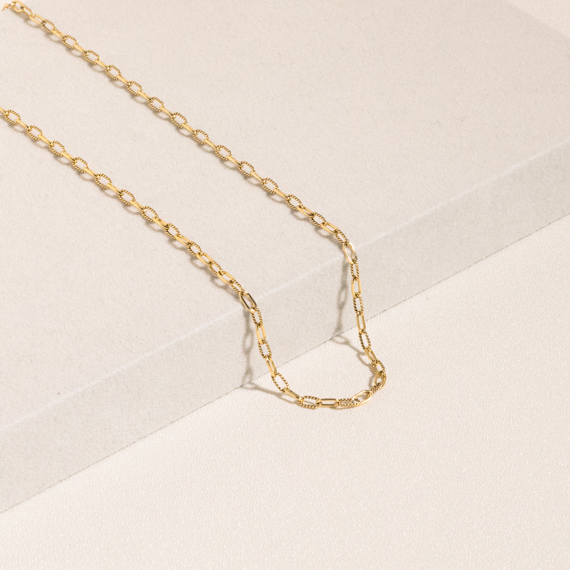 Twisted Paperclip Chain Necklace