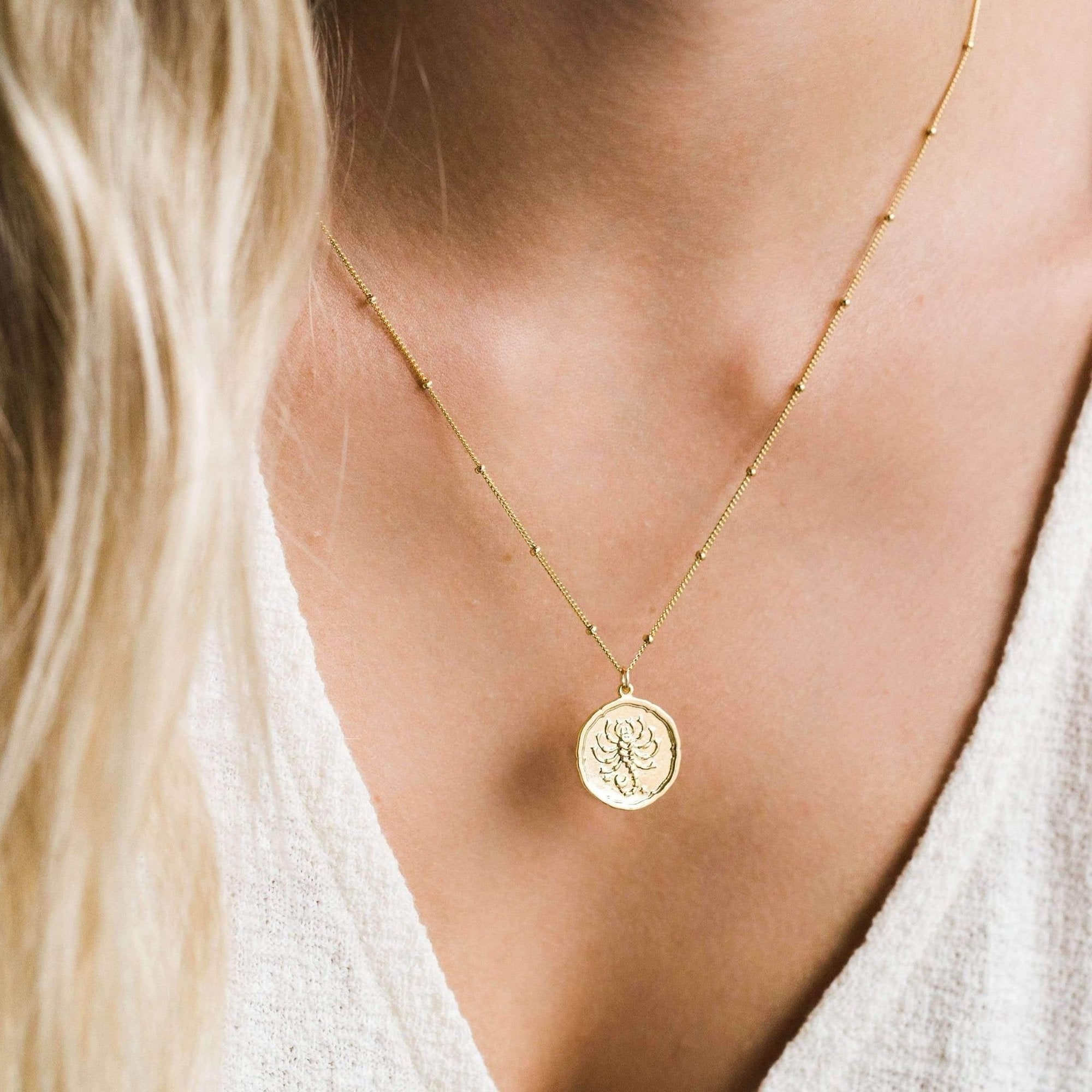 Zodiac Coin Necklace