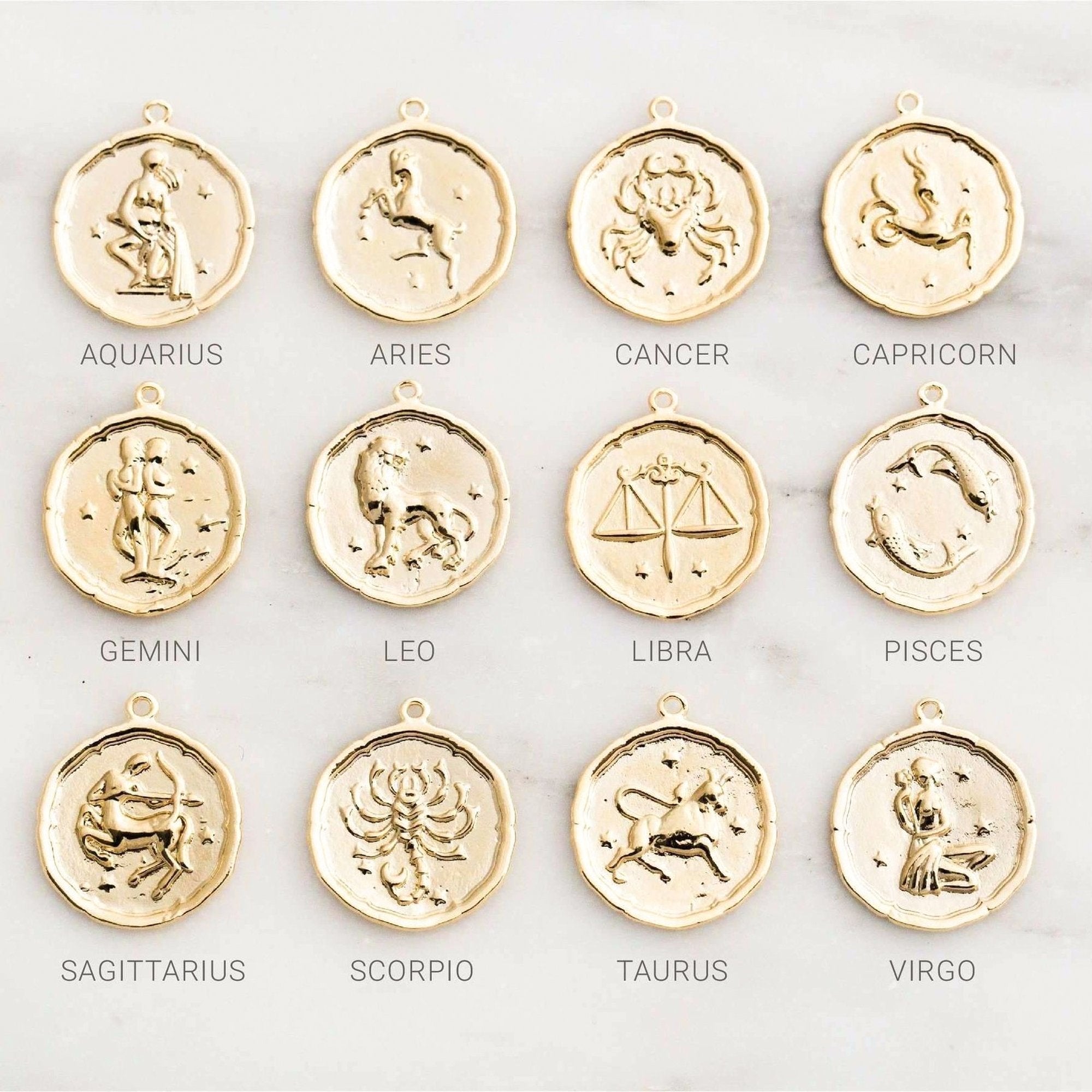Zodiac Coin Necklace