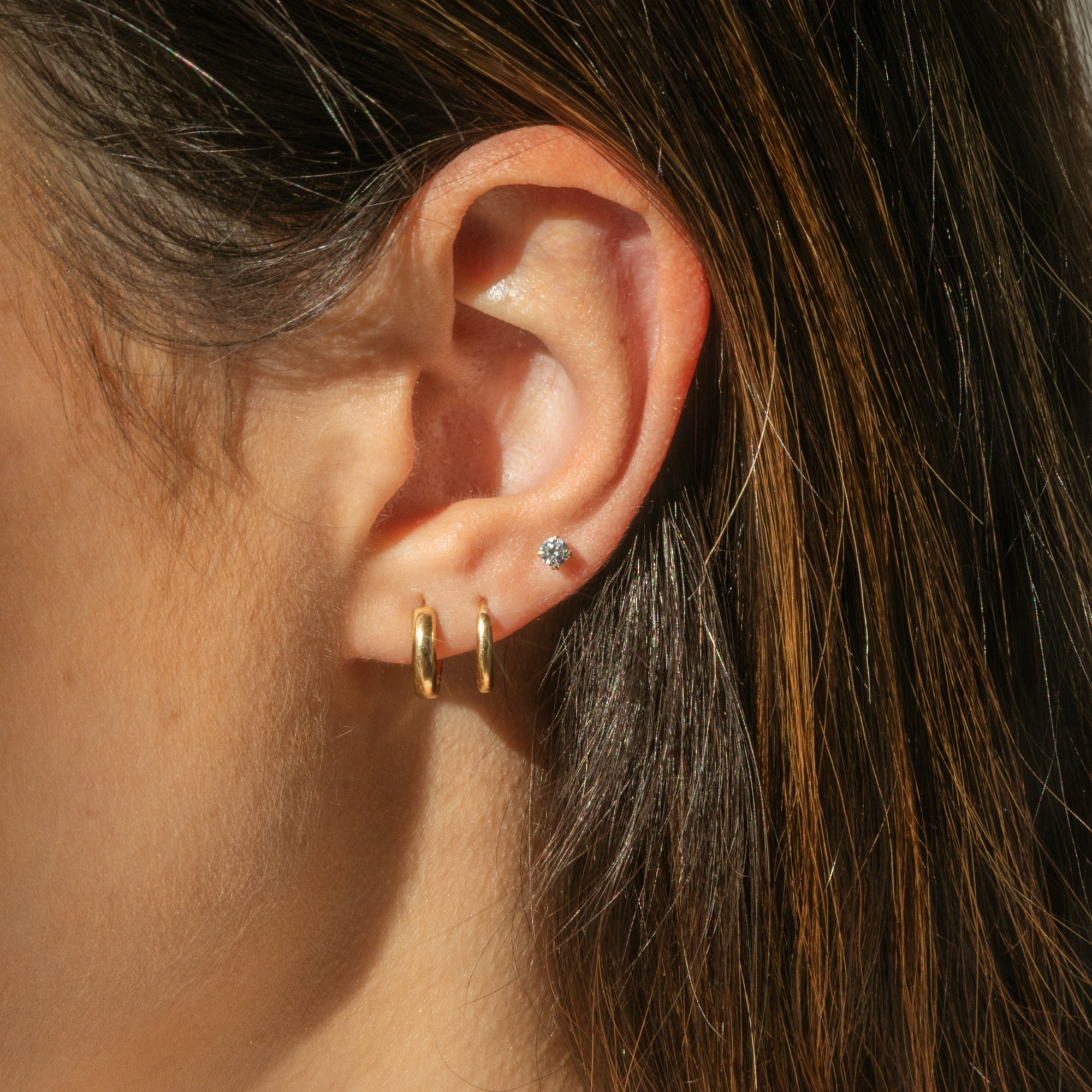 Dainty CZ Stud Earrings