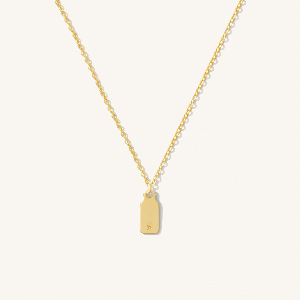 Dainty Tag Necklace