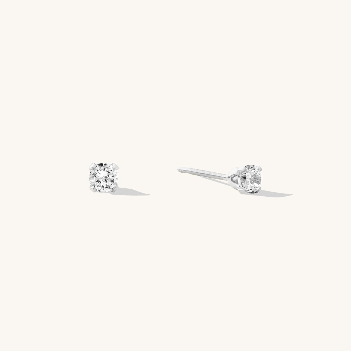 Dainty CZ Stud Earrings