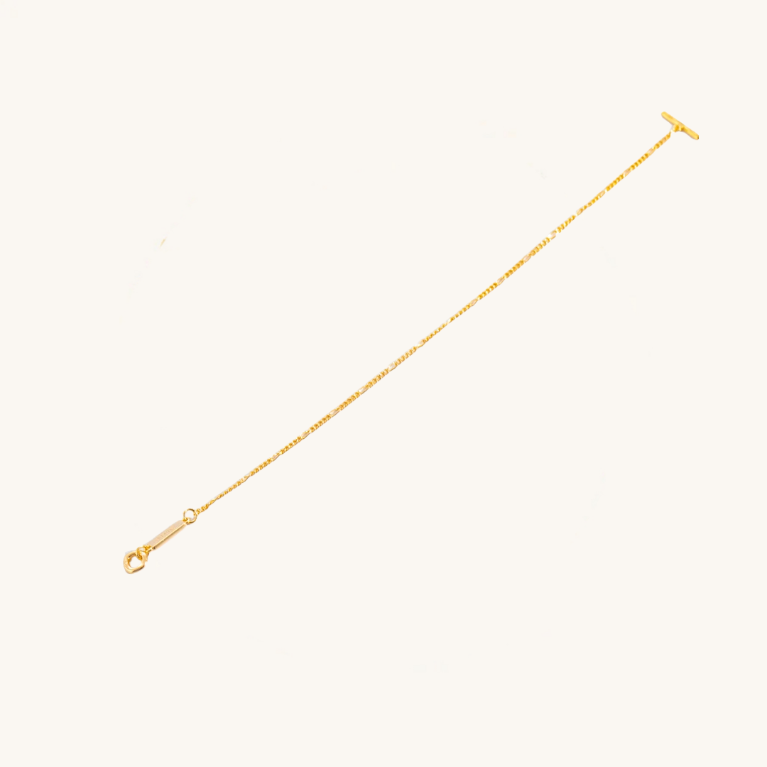 TIME Engraved Chain Bracelet