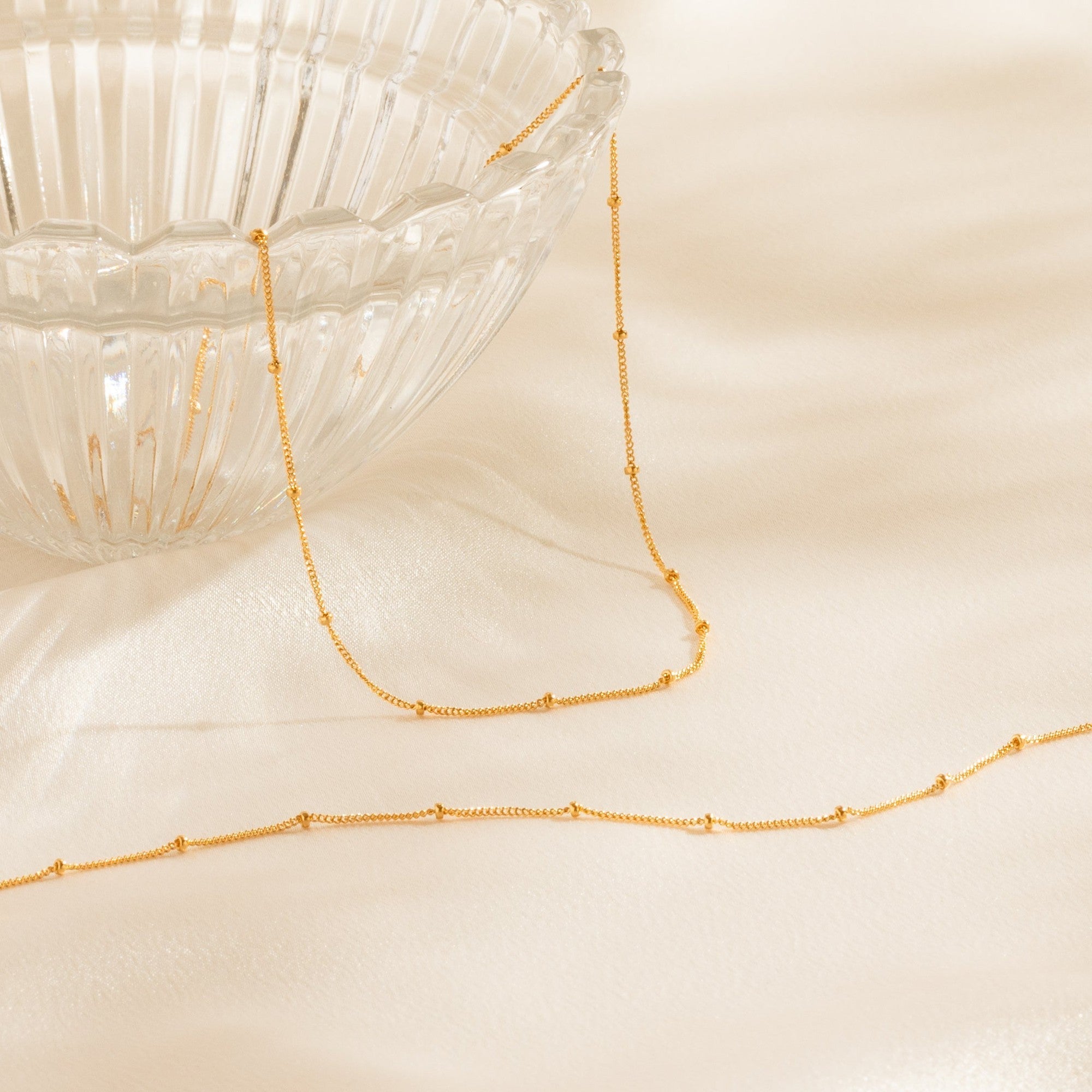 Satellite Chain Jewelry Set (Necklace + Bracelet)