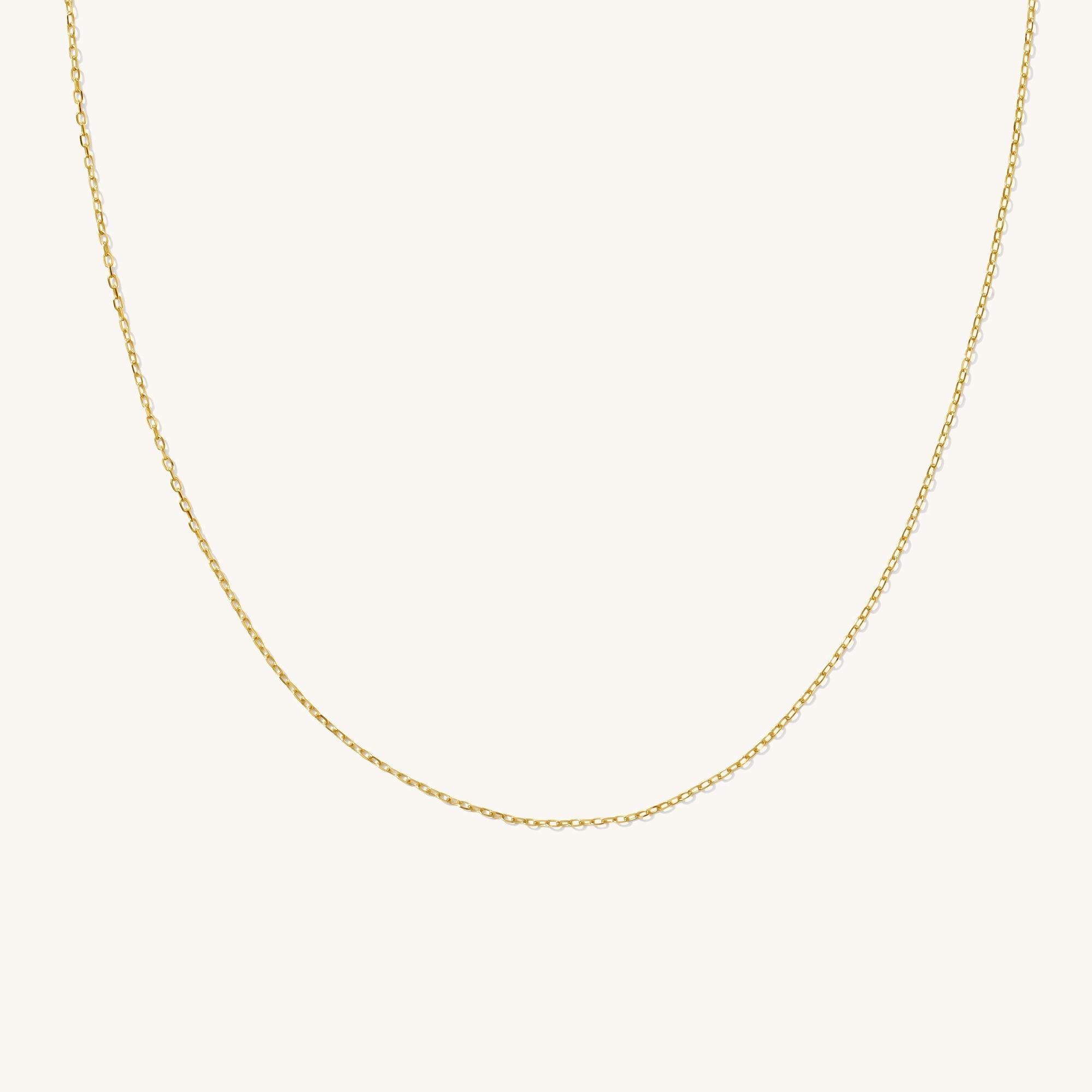 Dainty Chain Necklace - 14k Solid Gold